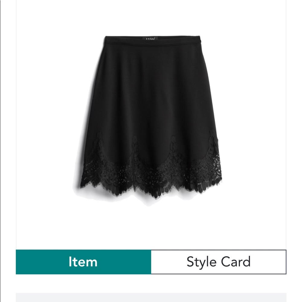 Lysse XL black skirt with lace detail Stitch Fix